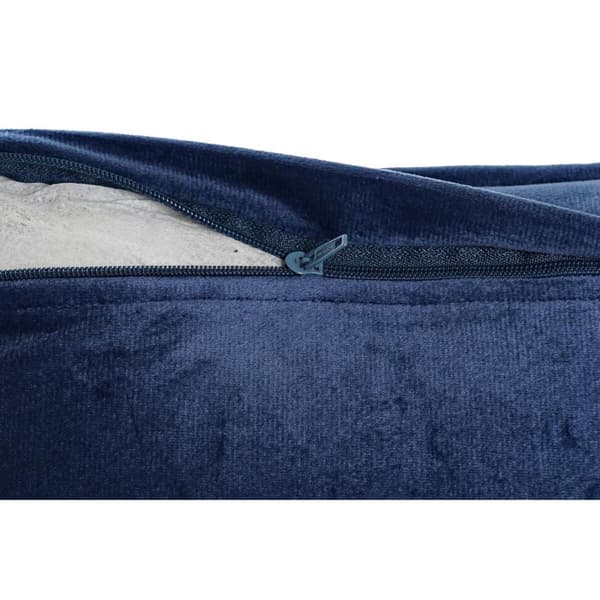 Pude DKD Home Decor Blå 50 x 10 x 30 cm Cvetlice