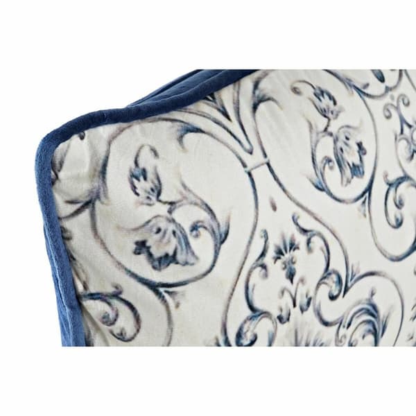 Pude DKD Home Decor Blå 50 x 10 x 30 cm Cvetlice