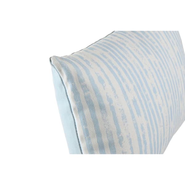 Pude DKD Home Decor 50 x 15 x 30 cm Striber Blå Hvid Middelhavet