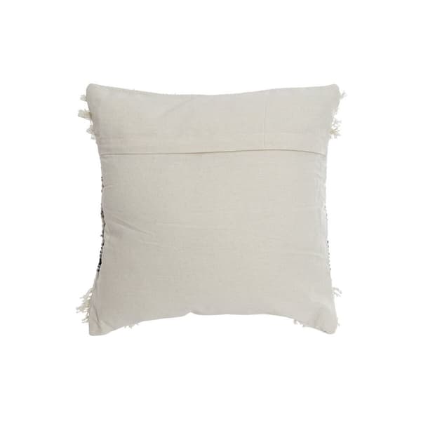 Pude DKD Home Decor Sort Beige 45 x 10 x 45 cm Boho
