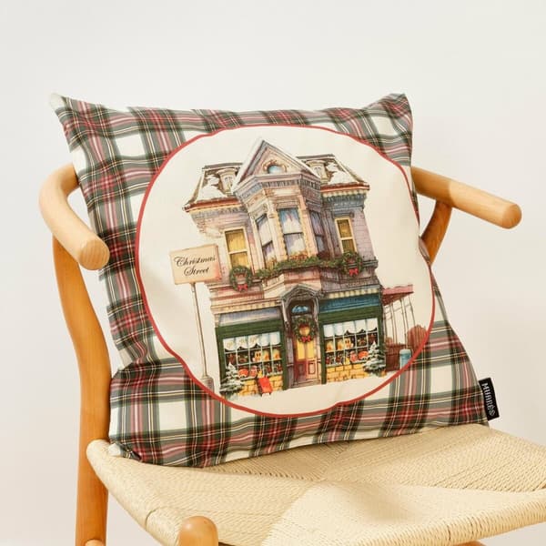 Pudebetræk Belum Christmas City Multifarvet 50 x 50 cm