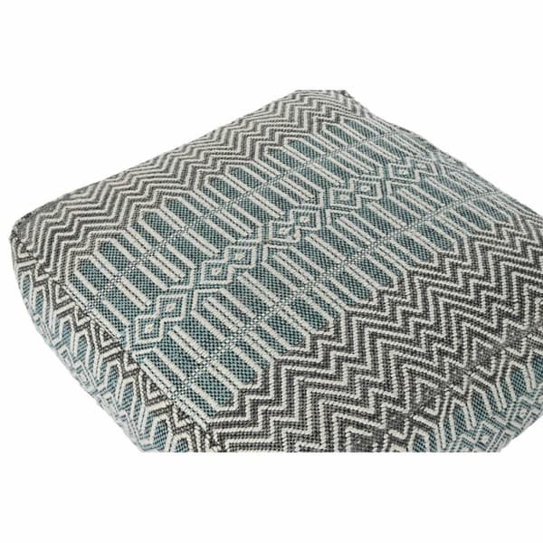 Pute DKD Home Decor Gulv Striper Blå Polyester Bomull Mint Aluminium Hvit Grønn (60 x 60 x 25 cm)