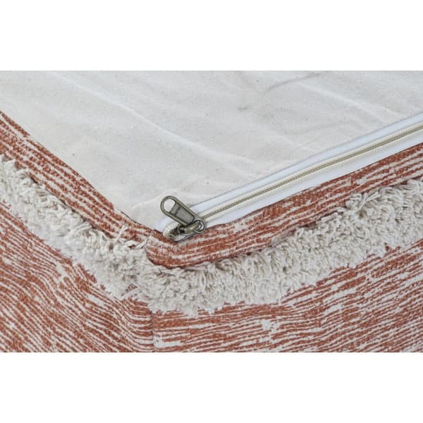 Pute DKD Home Decor Gulv Oransje 40 x 40 x 40 cm Fringe Urban