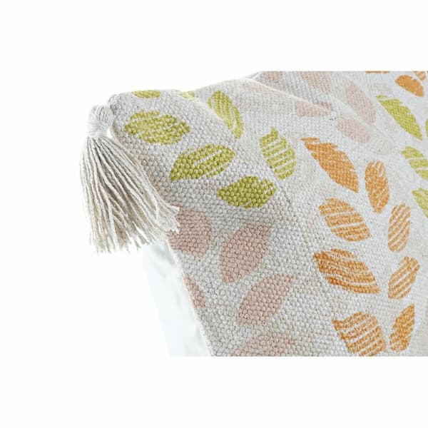 Tyyny DKD Home Decor Beige 45 x 10 x 45 cm Monivärinen Gėlės Boho