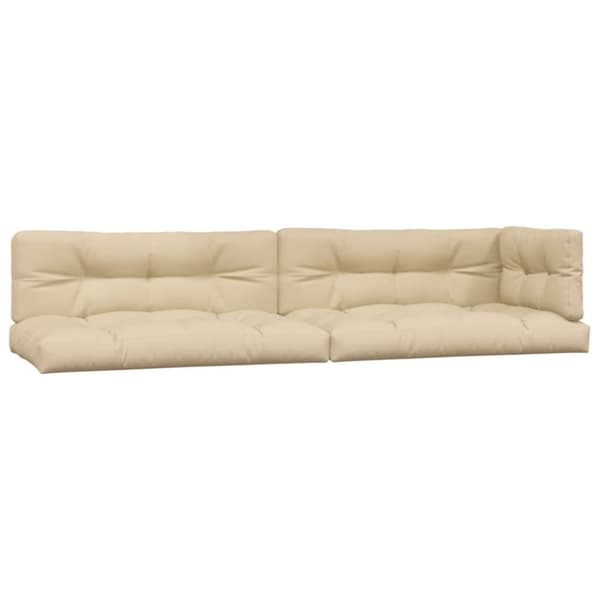 vidaXL pallehynder 5 stk. stof beige