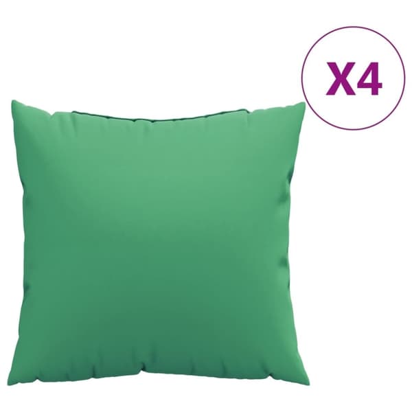 vidaXL Soffkuddar 4 st grön 60x60 cm tyg