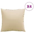 Miniatyrbillede 1 af 9: vidaXL sofapuder 4 stk. 50x50 cm stof beige