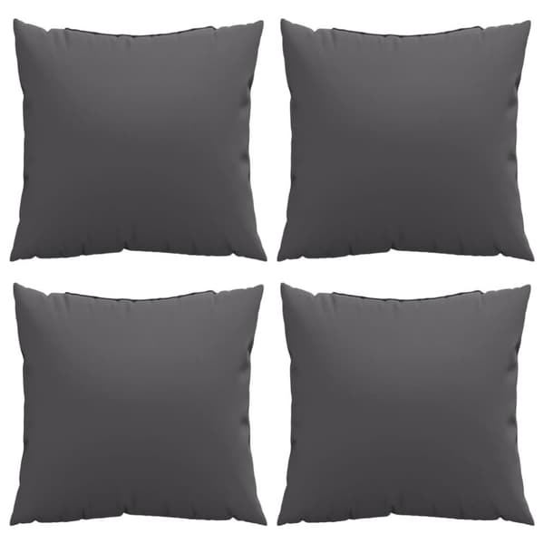 vidaXL Soffkuddar 4 st antracit 60x60 cm tyg