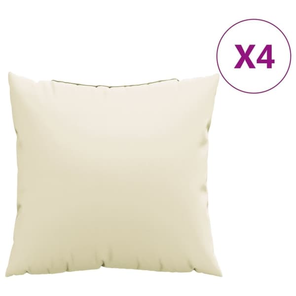 vidaXL Sohvatyynyt 4 kpl kerma 40x40 cm kangas