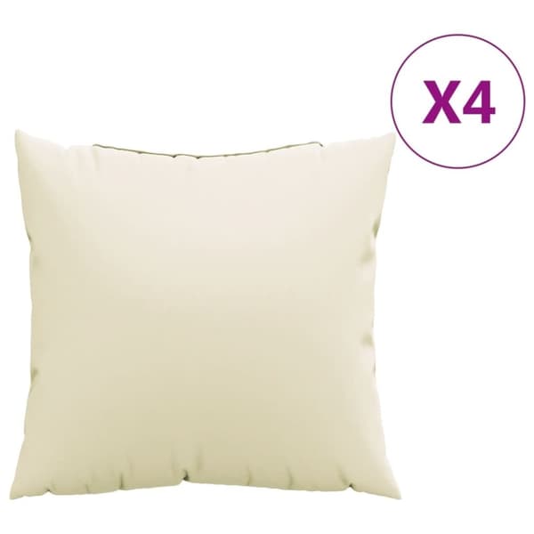 vidaXL Sohvatyynyt 4 kpl kerma 50x50 cm kangas