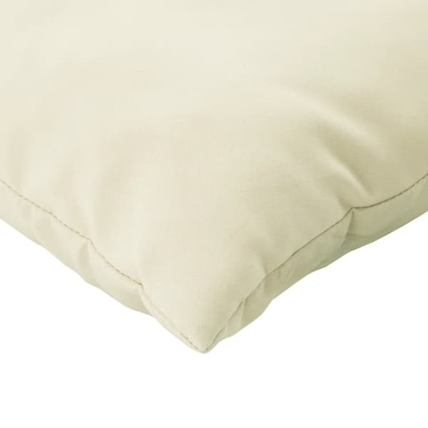 vidaXL Sofaputer 4 stk kremhvit 60x60 cm stoff