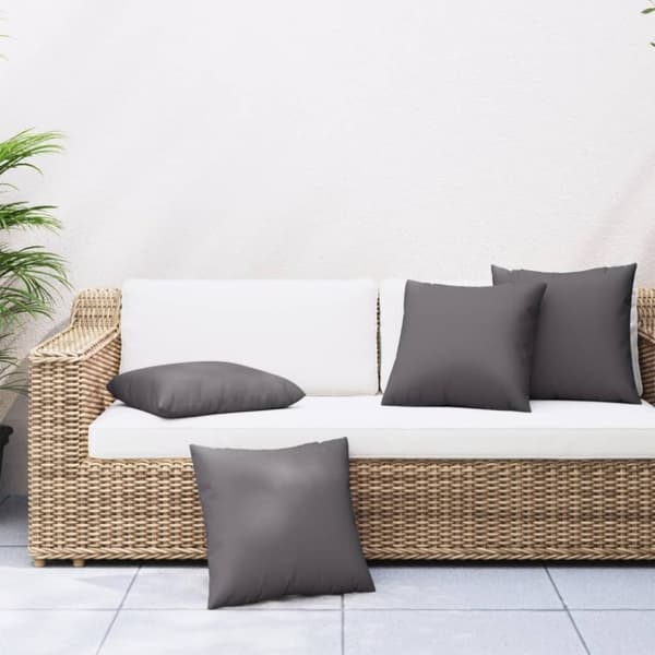 vidaXL Sohvatyynyt 4 kpl antrasiitti 50x50 cm kangas