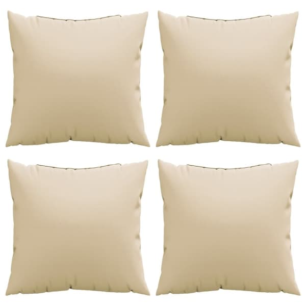 vidaXL Soffkuddar 4 st beige 50x50 cm tyg