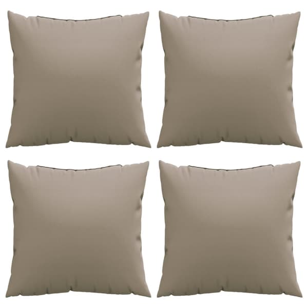 Soffkuddar 4 st taupe 50x50 cm tyg