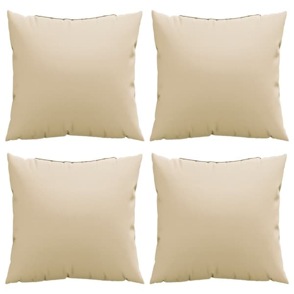 sofapuder 4 stk. 60x60 cm stof beige