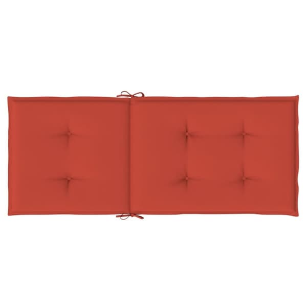 Korkeaselkätuolin tyynyt 6 kpl punainen 120x50x4 cm kangas