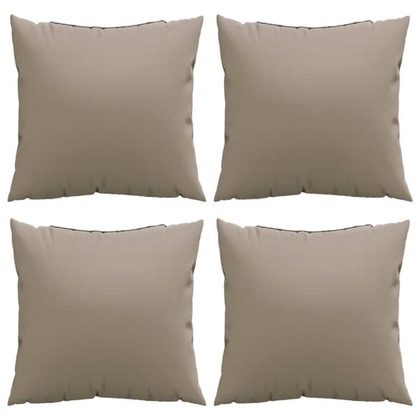 Soffkuddar 4 st taupe 40x40 cm tyg