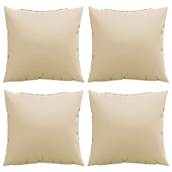 Soffkuddar 4 st beige 40x40 cm tyg