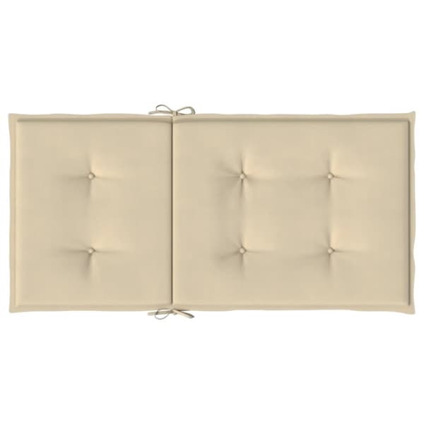 Puutarhatuolityynyt, 4 kpl, beige, 100x50x3 cm