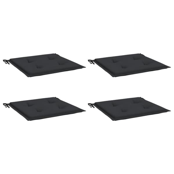 Stolsdynor 4 st svart 50x50x3 cm oxfordtyg