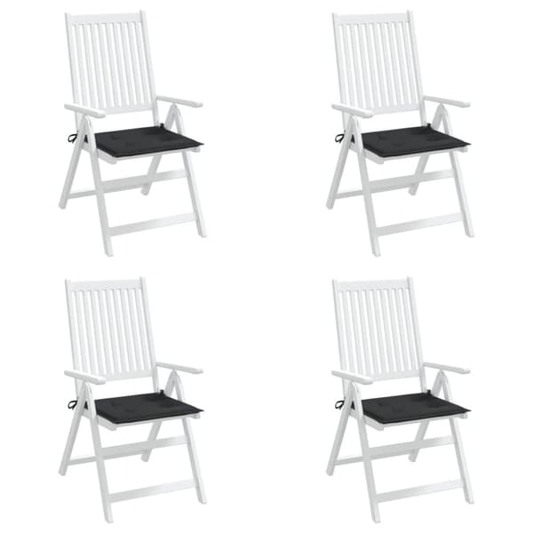 Stolsdynor 4 st svart 50x50x3 cm oxfordtyg