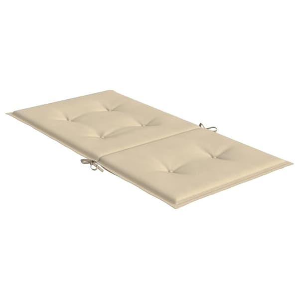 Stolsdynor 6 st beige 100x50x3 cm oxfordtyg