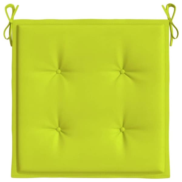 Stolsdynor 4 st ljusgrön 40x40x3 cm oxfordtyg