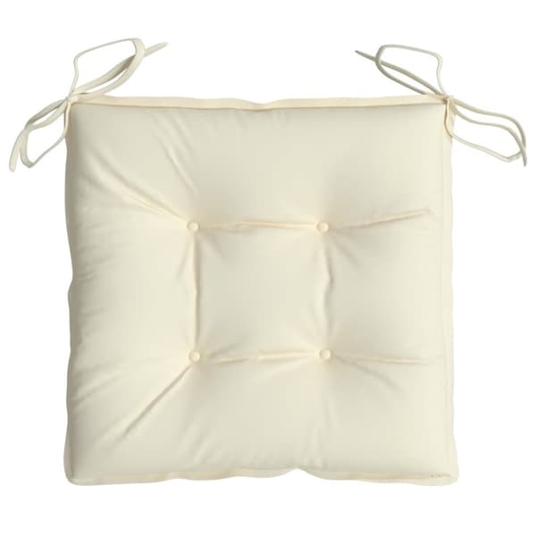 Stolsdynor 4 st gräddvit 50x50x7 cm oxfordtyg