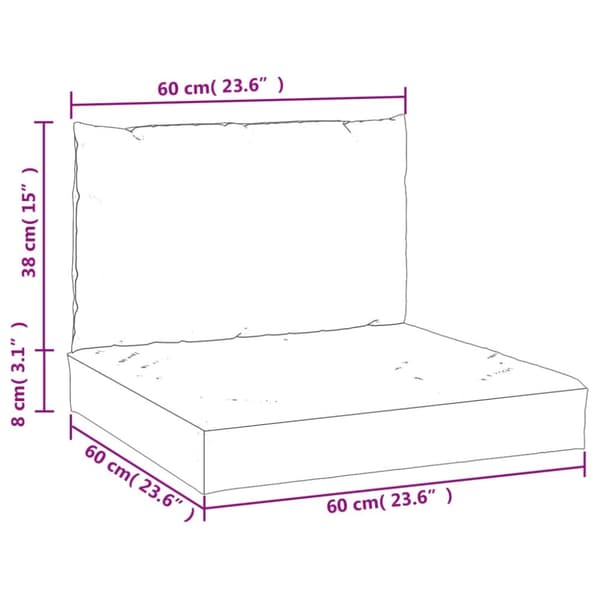 Palldynor 2 st taupe oxfordtyg