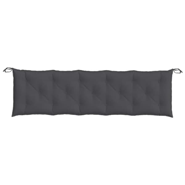 hynde til havebænk 180x50x7 cm stof meleret antracitgrå