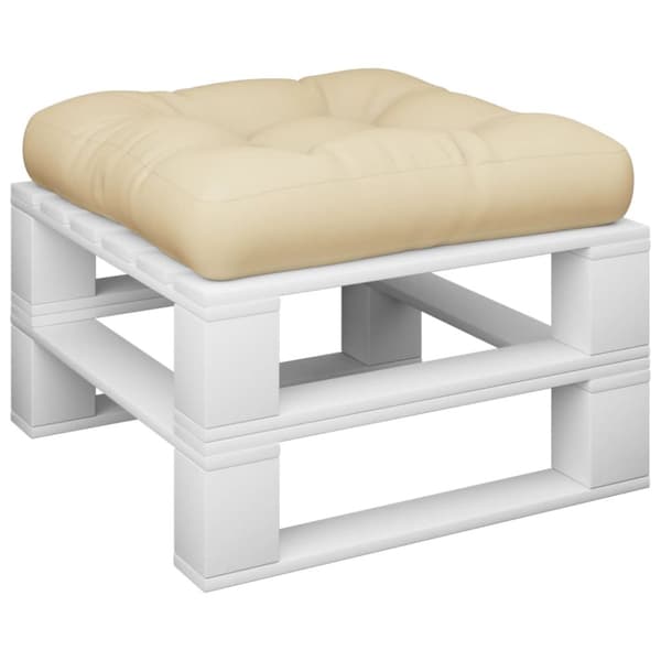 Palldyna beige 60x60x12 cm tyg