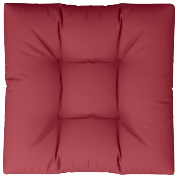 Palldyna vinröd 70x70x12 cm tyg