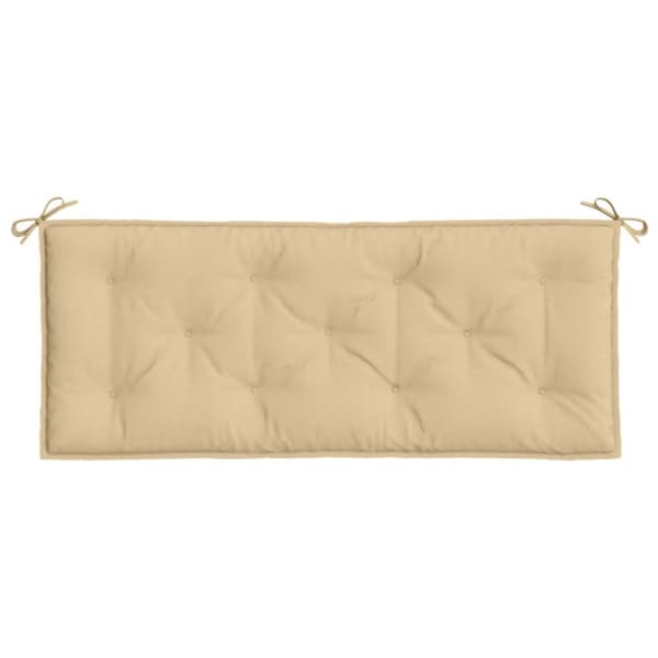 Bänkdyna melerad beige 120x50x7 cm tyg