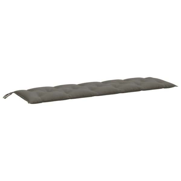 hynder til havebænk 2 stk. 180x50x7 cm stof meleret mørkegrå
