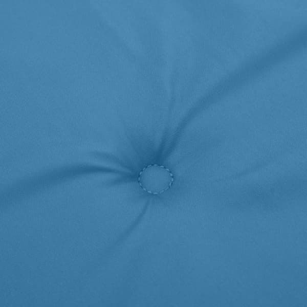 Bänkdyna 2 st melerad blå 200x50x7 cm tyg