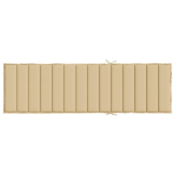 Lepotuolin tyyny, beige melange, 200x50x4 cm, kangas