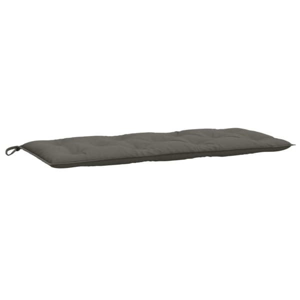 Bänkdyna melerad mörkgrå 120x50x7 cm tyg