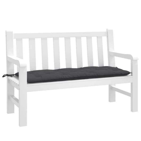 hynde til havebænk 120x50x7 cm stof meleret antracitgrå