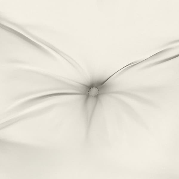 Bänkdyna 2 st melerad gräddvit 100x50x7 cm tyg