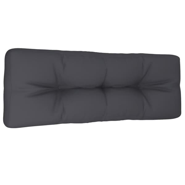 pallehynde 120x40x12 cm stof antracitgrå