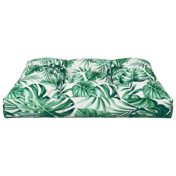 Dyna till pallsoffa bladmönster 70x70x12 cm