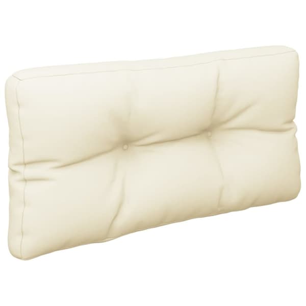 pallehynde 80x40x12 cm stof cremefarvet