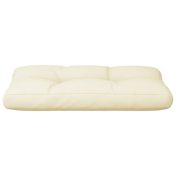 pallehynde 80x40x12 cm stof cremefarvet