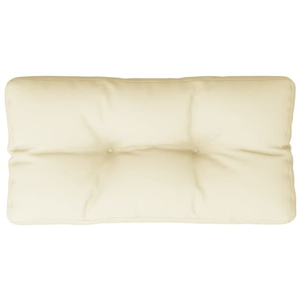pallehynde 80x40x12 cm stof cremefarvet