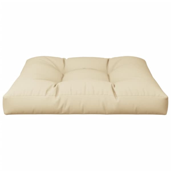pallehynde 80x80x12 cm stof beige