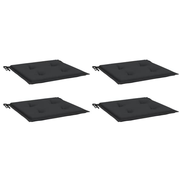 Stolsdynor 4 st svart 40x40x3 cm oxfordtyg