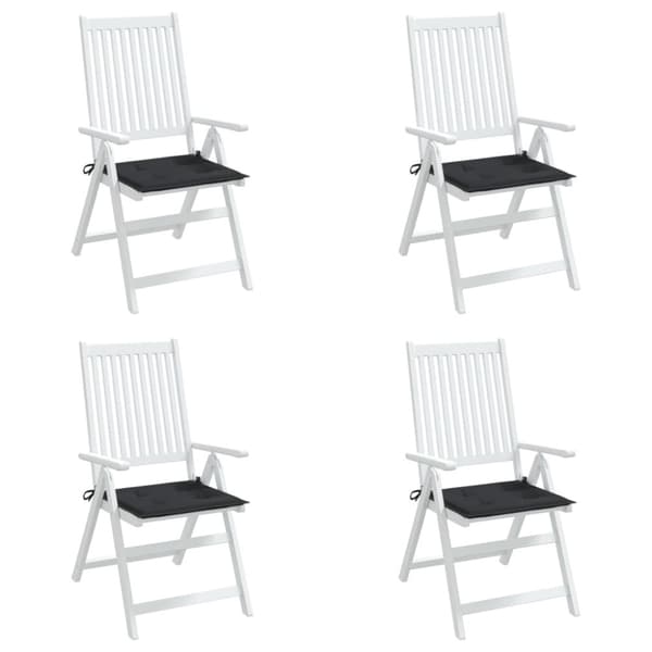 Stolsdynor 4 st svart 40x40x3 cm oxfordtyg