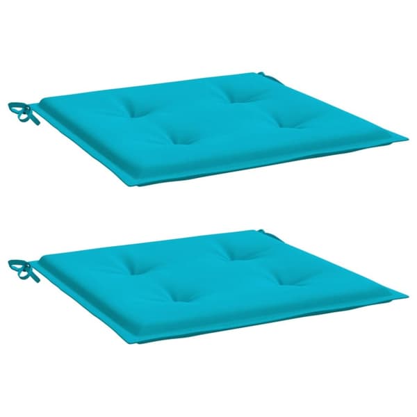 Stolsdynor 2 st turkos 50x50x3 cm tyg