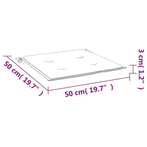 Stolsdynor 2 st turkos 50x50x3 cm tyg