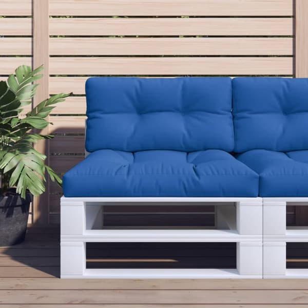 vidaxL pallehynde 70x40x12 cm stof kongeblå